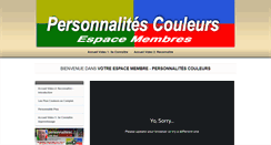 Desktop Screenshot of personnalitecouleur.com