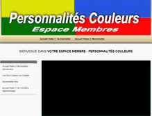 Tablet Screenshot of personnalitecouleur.com
